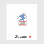 Wos米国郵便ヴィンテージ動揺して郵便サービスロゴ シール (シート)