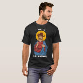 Wot N SalvationJes What in Tarnationミーム Tシャツ (正面フル)