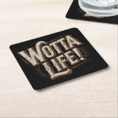 Wotta Life Coasters スクエアペーパーコースター (アングル)