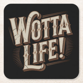 Wotta Life Coasters スクエアペーパーコースター