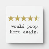 Wouldウンチ再びファームハウスバおもしろいスルーム フォトプラーク (正面)