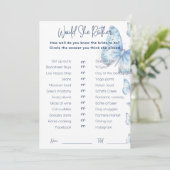 Would She Rather Bridal Shower Game Blue Butterfly (スタンド正面)