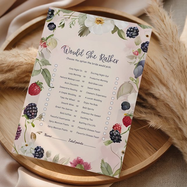 Would She Rather Floral Bridal Game (クリエイターアップロード済み)