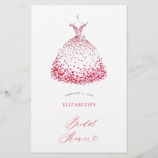 Would She Rather Valentine Chic Bridal Shower Game チラシ (裏面)