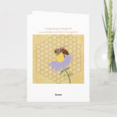 Would you be my honey, Bee Valentine cards カード (裏面)