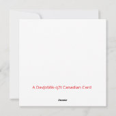 Would You Be My Valentine? シーズンカード (裏面)