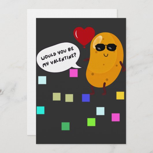 Would You Be My Valentine? 招待状 (正面/裏面)