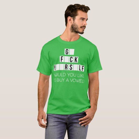 Would You Like To Buy A Vowel Go Rself Cussing - c Tシャツ (正面フル)