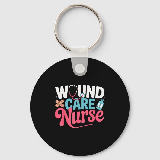 Wound Care Unit Nurse Nursing Hostal Retired Medic キーホルダー (正面)
