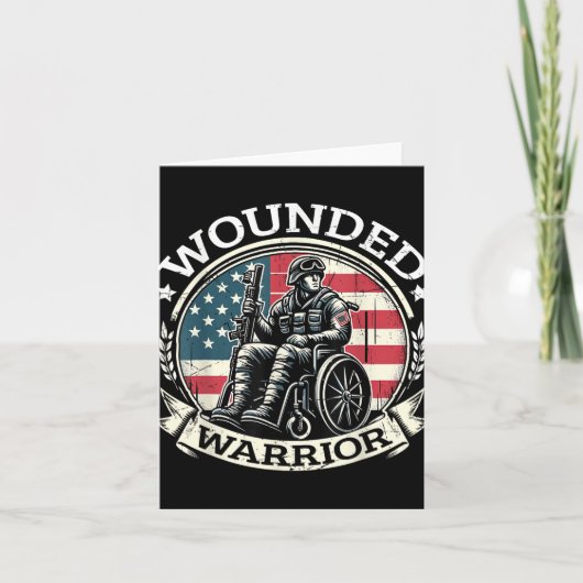 Wounded Warrior American Hero Veteran Military Sup カード (正面)