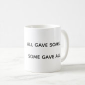 Wounded Warriors Support コーヒーマグカップ (正面右)