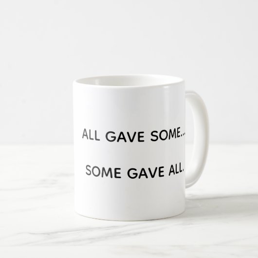 Wounded Warriors Support コーヒーマグカップ (正面右)