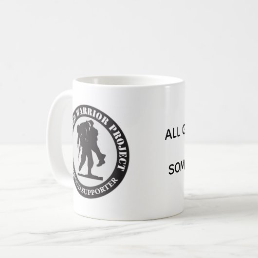 Wounded Warriors Support コーヒーマグカップ (正面左)