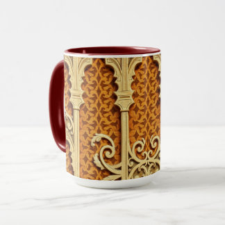 Woven Islamic Textures | Cinematic Earth Tone Mug マグカップ