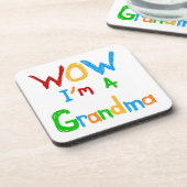 WOWおばあちゃんTシャツとギフト コースター (左側)