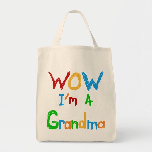 WOWおばあちゃんTシャツとギフト トートバッグ (正面)