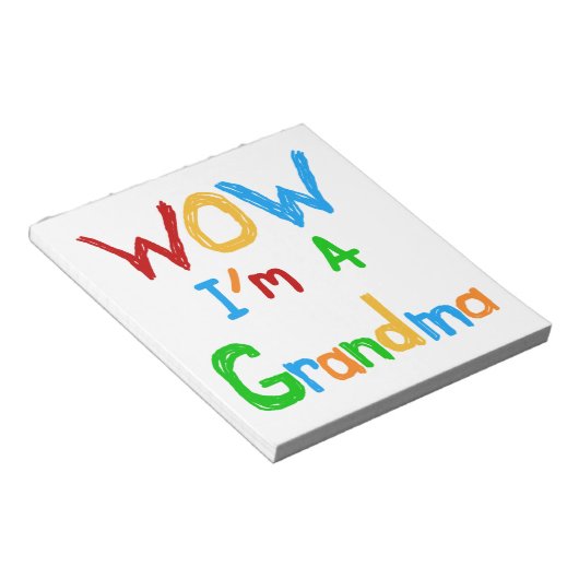 WOWおばあちゃんTシャツとギフト ノートパッド (アングル)