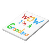 WOWおばあちゃんTシャツとギフト ノートパッド (回転)