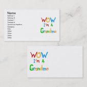 WOWおばあちゃんTシャツとギフト 名刺 (正面/裏面)