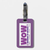 WOWの荷物のラベル ラゲッジタグ (裏面縦)