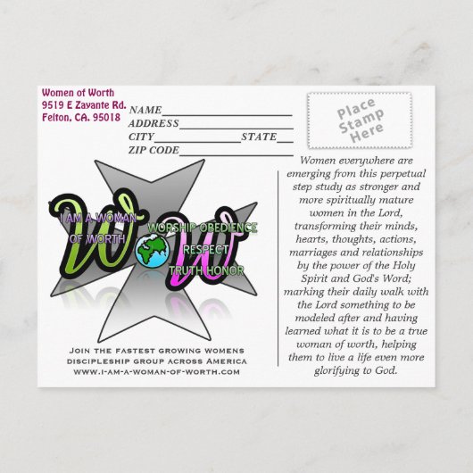 WOWの郵便はがき1 案内ポストカード (裏面)