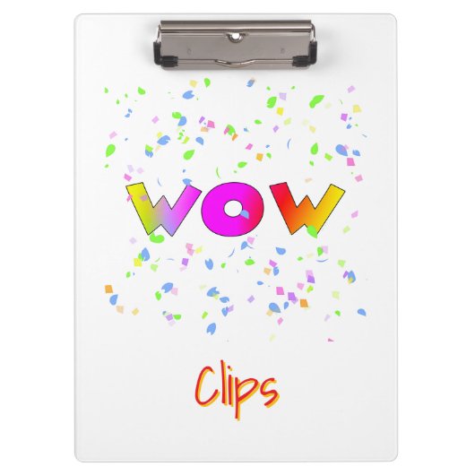 WOWクリップホワイト クリップボード (正面)