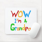 WOW私はおじいちゃんTシャツとギフト マウスパッド (マウス)