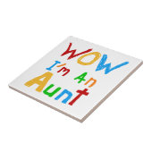 WOW私は叔母のTシャツとギフトだ タイル (側面)