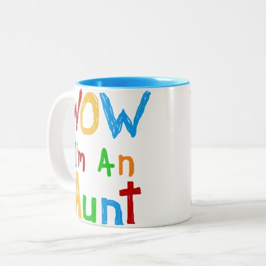 WOW私は叔母のTシャツとギフトだ ツートーンマグカップ (正面左)