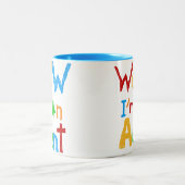 WOW私は叔母のTシャツとギフトだ ツートーンマグカップ (中央)