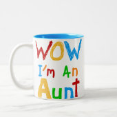 WOW私は叔母のTシャツとギフトだ ツートーンマグカップ (左)