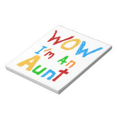 WOW私は叔母のTシャツとギフトだ ノートパッド (回転)