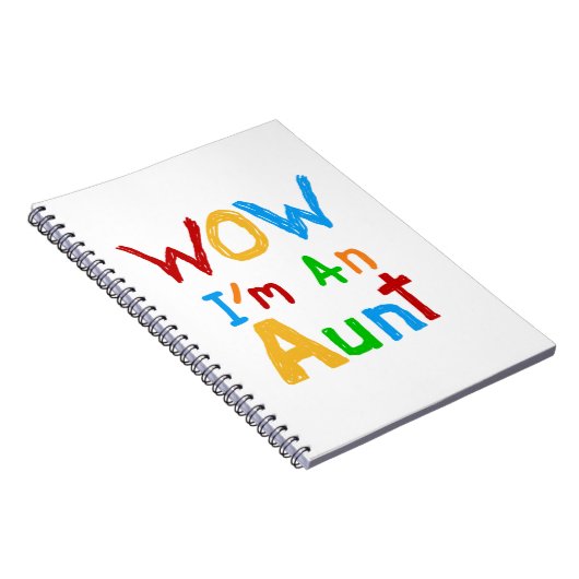 WOW私は叔母のTシャツとギフトだ ノートブック (右側)