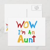 WOW私は叔母のTシャツとギフトだ ポストカード (正面/裏面)