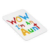 WOW私は叔母のTシャツとギフトだ マグネット (右側)