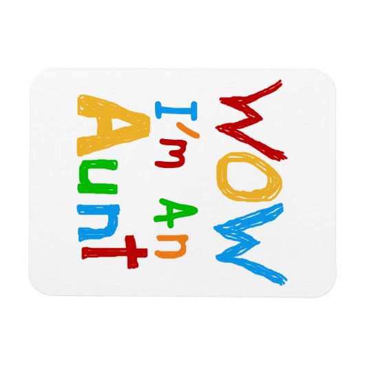 WOW私は叔母のTシャツとギフトだ マグネット (横)