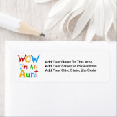 WOW私は叔母のTシャツとギフトだ ラベル (インサイチュ)