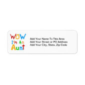 WOW私は叔母のTシャツとギフトだ ラベル (正面)