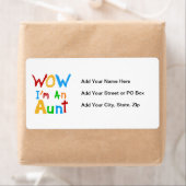 WOW私は叔母のTシャツとギフトだ ラベル (インサイチュ)