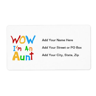 WOW私は叔母のTシャツとギフトだ ラベル
