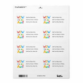 WOW私は叔母のTシャツとギフトだ ラベル (フルシート)