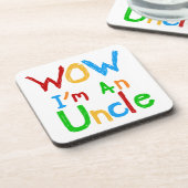 WOW私は叔父のTシャツとGIftsである コースター (左側)