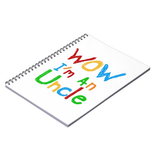 WOW私は叔父のTシャツとGIftsである ノートブック (左側)