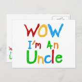 WOW私は叔父のTシャツとGIftsである ポストカード (正面/裏面)
