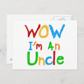 WOW私は叔父のTシャツとGIftsである ポストカード (正面/裏面)