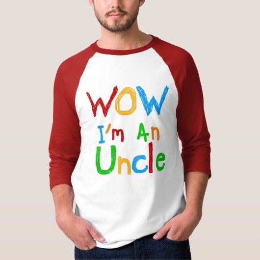 WOW私は叔父のTシャツとGIftsである Tシャツ (正面)