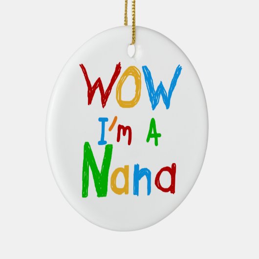 WOW私はNanaのTシャツとギフト セラミックオーナメント (右)