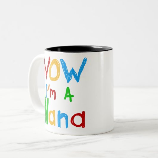 WOW私はNanaのTシャツとギフト ツートーンマグカップ (正面左)