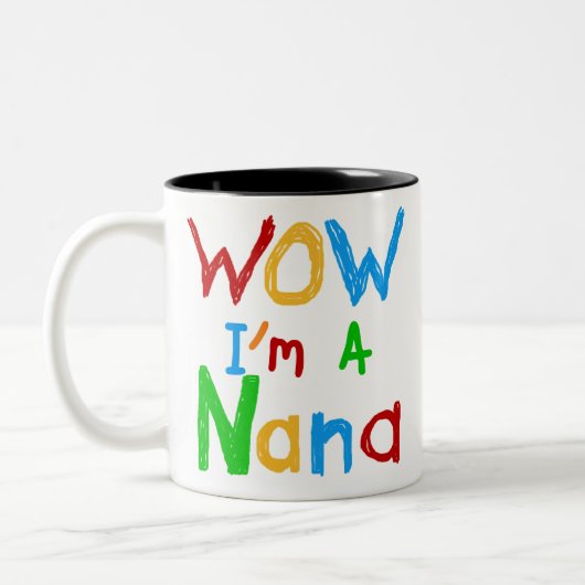 WOW私はNanaのTシャツとギフト ツートーンマグカップ (左)