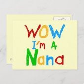 WOW私はNanaのTシャツとギフト ポストカード (正面/裏面)